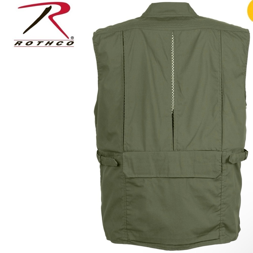 Rothco Plainclothes Concealed Carry Vest Tactical CCW Cargo Olive Drab size S - Picture 3 of 7